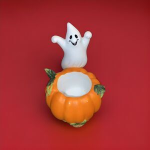 PartyLite Halloween Ghost P7176 Votive Candle Holder Tealight Holiday pumpkins